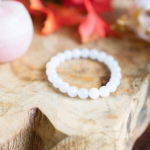 Edelsteen Armband Witte Jade