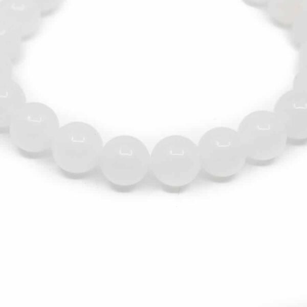 Edelsteen Armband Witte Jade