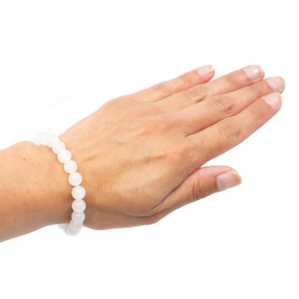 Edelsteen Armband Witte Jade