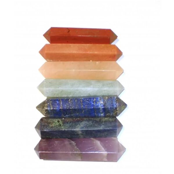 Edelstenen SET 7 chakra massage staafjes