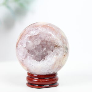 Pink amethist bol 4,5 cm druzy