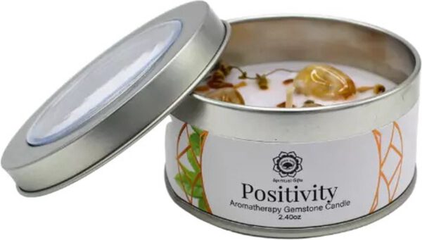 Green Tree Gemstone Candle Positivity Green Tea 70g