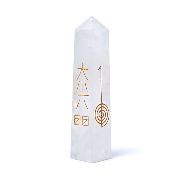 Bergkristal reiki obelisk