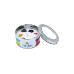 Green Tree Edelsteenkaars Zeven Chakra's Nag Champa 70g