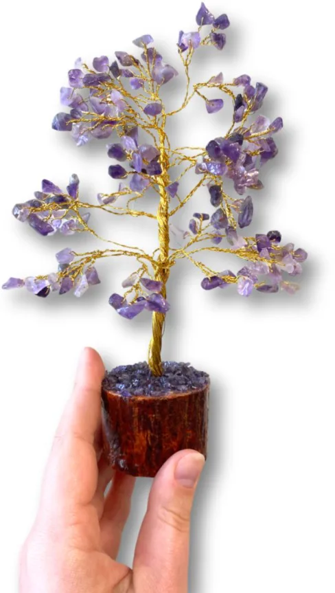Edelsteen boompje Amethist