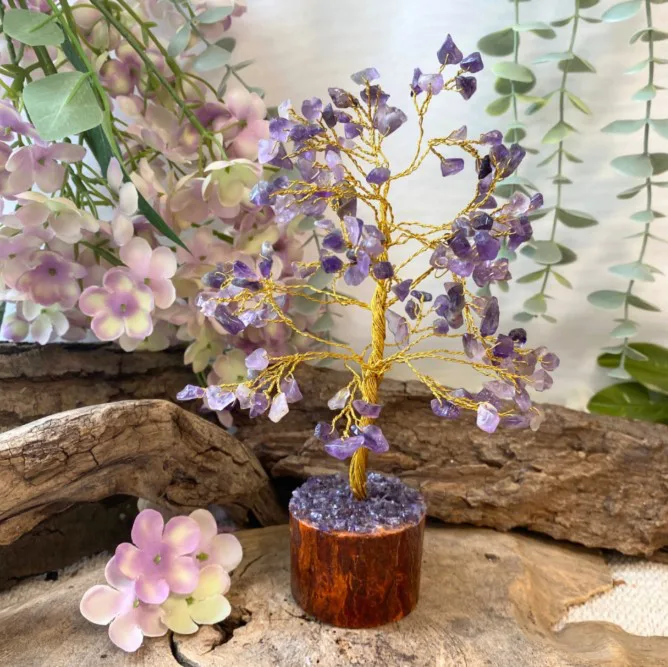 Edelsteen boompje Amethist