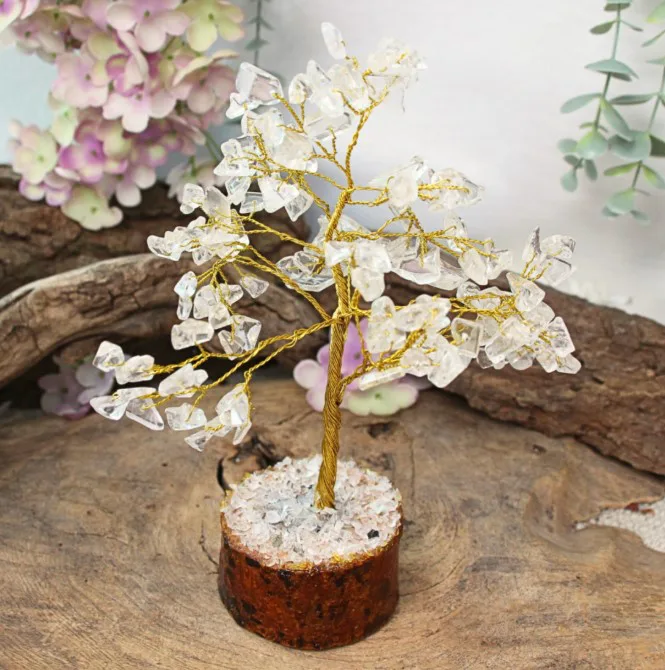 Edelsteen boompje Bergkristal ca. 18 cm